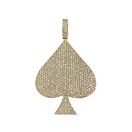 Diamond Heart Pendant in 14k Yellow Gold