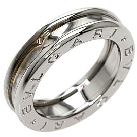 BVLGARI 18K White Gold B.zero1 Ring US 4 QJLXG-1386