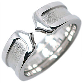 CARTIER 18K White Gold C2 US 6 Ring LXNK-1103