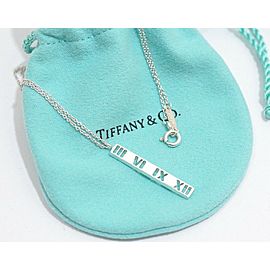 TIFFANY & Co Sterling Silver Atlas Bar Necklace LXGoods-112