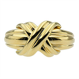 Tiffany & Co 18k Yellow Gold X Signature Ring