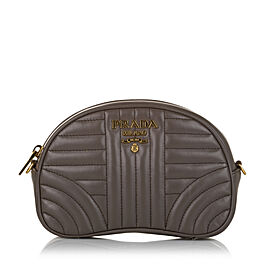 Prada Soft Calf Diagramme Crossbody Bag