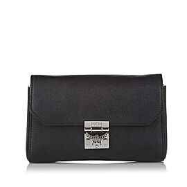 MCM Millie Flap Leather Crossbody Bag