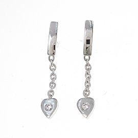 Cartier 18K white Gold Diamond Mon Amour earrings LXGYMK-495