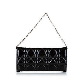 Cannage Patent Leather Chain Flap