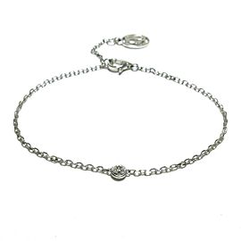 Cartier 18k White Gold 1P Diamond Bracelet LXJG-174