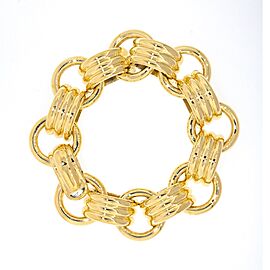 18k Yellow Gold Large Link Bracelet