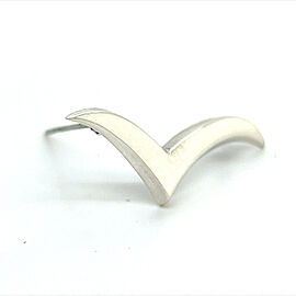 Tiffany & Co Estate Wave Brooch Pin Sterling Silver