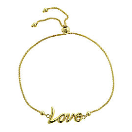 14k Yellow Gold Love Slide Bracelet