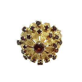 Fancy Garnet Ring in Yellow Gold