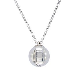 Tiffany & Co. Sterling Silver Ball Pendant Necklace