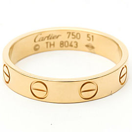 CARTIER 18K Pink Gold Mini Love Ring LXGoodsLE-564