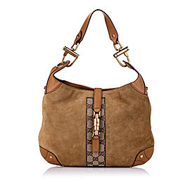 Nailhead New Jackie Suede Hobo Bag