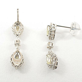 Platinum Diamond Pierced Earring