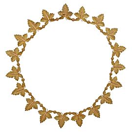 Buccellati Leaf Yellow Gold Necklace