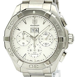 TAG HEUER Aquaracer Calibre 45 Chronograph Steel Watch CAY211Y LXGoodsLE-228