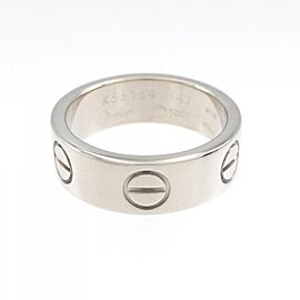 Cartier 18K white Gold Love US 4.5 Ring E0875