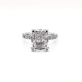 5 Carat Cushion Cut Lab Grown Diamond Engagement Ring IGI Certified