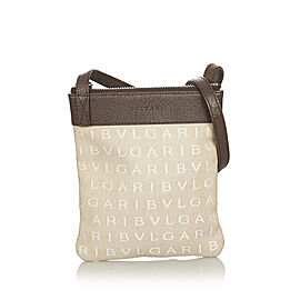 Bvlgari Logomania Canvas Crossbody Bag