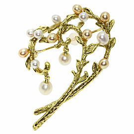 TASAKI 18K Yellow Gold Brooch