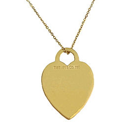 Tiffany&Co. 18k Yellow Gold Heart with Chain