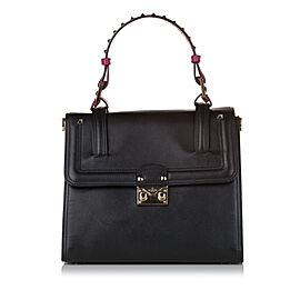 Valentino Rockstud Cabana Leather Satchel