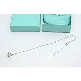 Tiffany & Co 925 Silver Cube Pendant Necklace