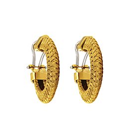 Roberto Coin 18k Yellow Gold Woven Hoop Earrings