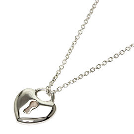 TIFFANY & Co 925 Silver Lockheart Necklace QJLXG-1229