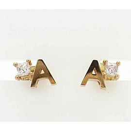 Agata 18k pink/yellow gold A collection earrings