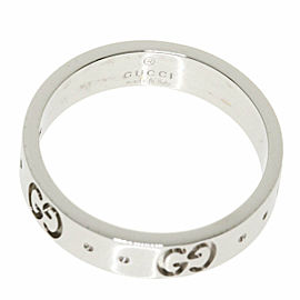 GUCCI 18K white Gold Ring US (4.5) LXGQJ-365