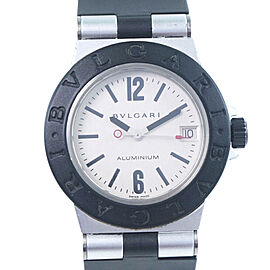 BVLGARI aluminum Aluminum/rubber Quartz Watch