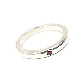 Tiffany & Co. Elsa Peretti 925 Sterling Silver and Ruby Ring Size 6