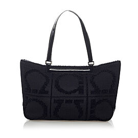 Ferragamo Gancini Wool Tote Bag