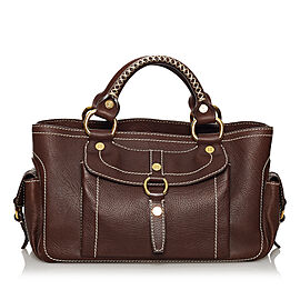 Celine Boogie Leather Handbag