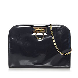 Ferragamo Gancini Patent Leather Crossbody Bag