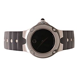 Movado Black Rubber Strap Watch