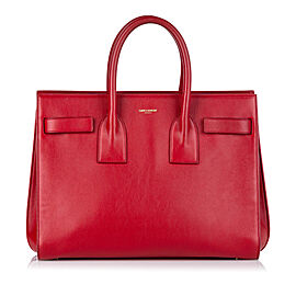 Saint Laurent Sac De Jour Leather Satchel