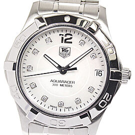 TAG HEUER Aqua racer Stainless Steel/SS 10P diamond Quartz Watch Skyclr-663