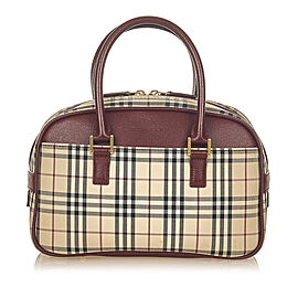 Burberry House Check Canvas Handbag