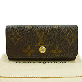 LOUIS VUITTON Monogram canvas Multicles 4 Key Holder Case M62631