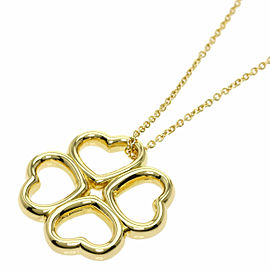 TIFFANY&Co. Quadrofolio Clover K18 Yellow Gold Necklace LXGQJ-531