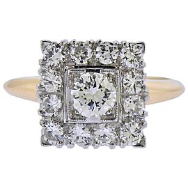 Platinum Gold Diamond Ring