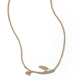 Wonderland Lovebird Diamond Twig Necklace