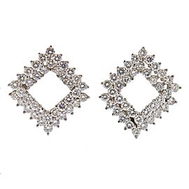 Angela Cummings Diamond Platinum Earrings