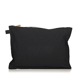 Hermes Canvas Clutch Bag