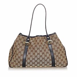 Gucci GG Canvas Twins Tote Bag