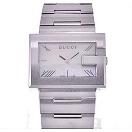 GUCCI rectangle Stainless Steel/Stainless Steel Quartz Watch