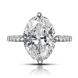 6 CARAT OVAL CUT D COLOR VS2 CLARITY DIAMOND ENGAGEMENT RING PLATINUM GIA CERTIFIED 5 CT D VS2 BY MIKE NEKTA