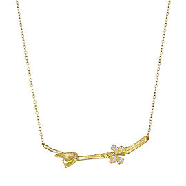 Wonderland Lovebird & Butterfly Twig Necklace